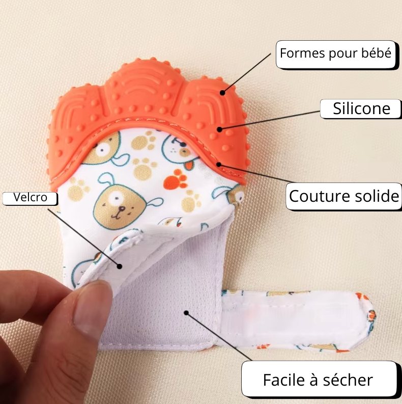 Mitaines de dentition bébé