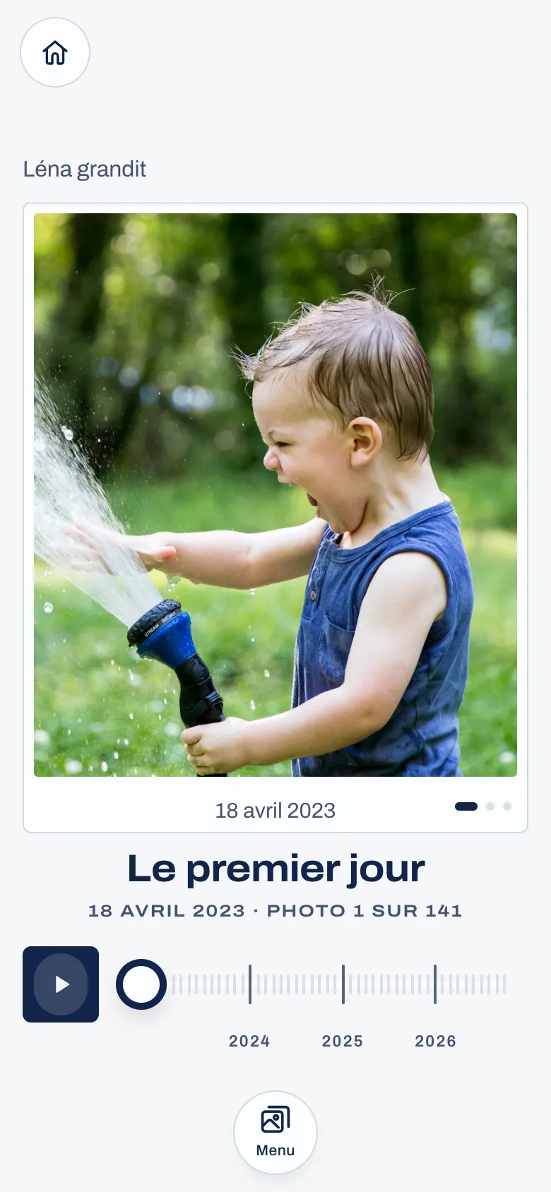 Grandir, dans un carnet de démonstration